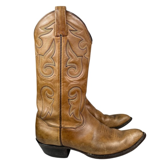 VINTAGE PANHANDLE SLIM Cowhide Western Cowboy Boots - Picture 2 of 10